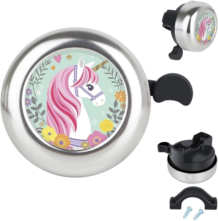 زنگ دوچرخه MZELQ با صدای واضح و اندازه قابل تنظیم، لوازم جانبی آلومینیومی دوچرخه، مناسب برای دختران، زنان، کودکان و بزرگسالان