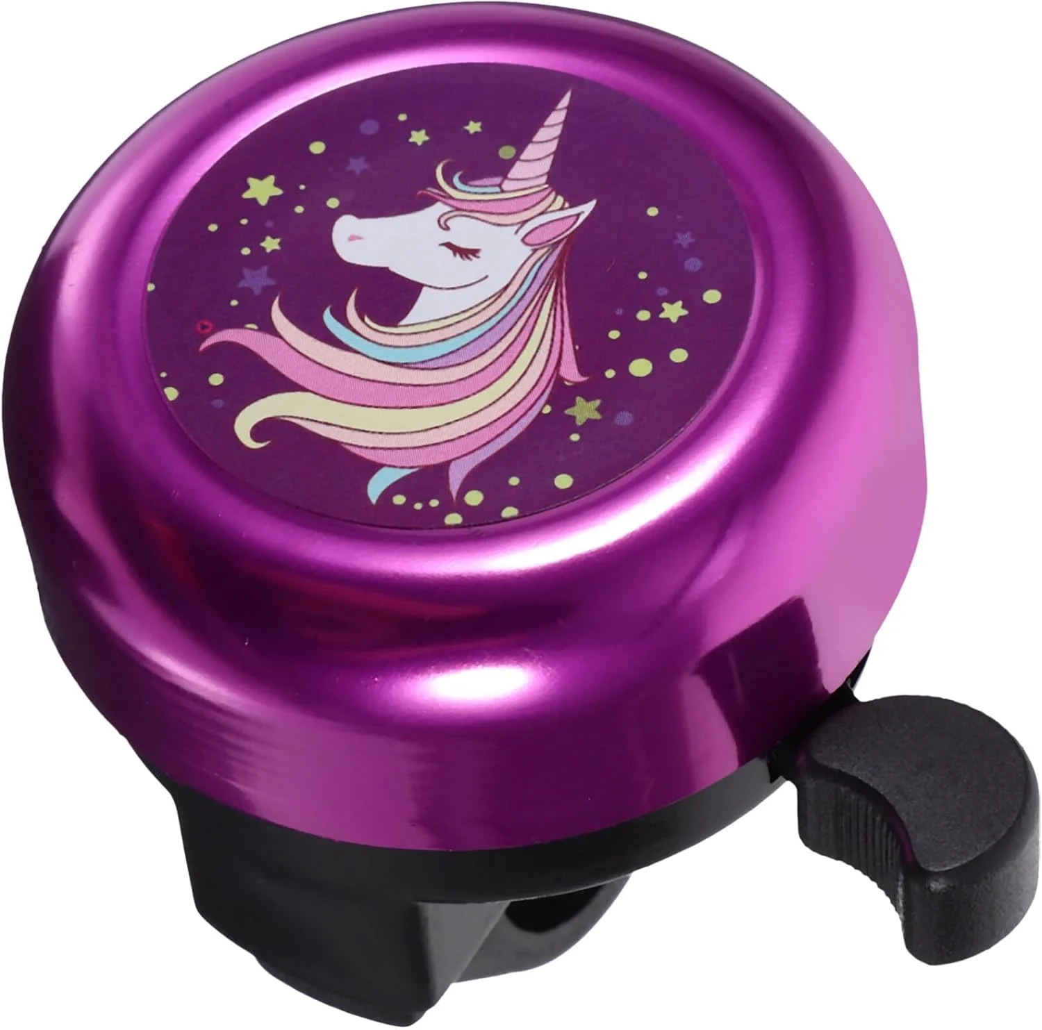 زنگ دوچرخه تک‌شاخ Milisten برای کودکان، زنگ دوچرخه برای دختران، بوق دوچرخه کودک نوپا، زنگ فرمان دوچرخه، لوازم جانبی دوچرخه برای بزرگسالان و کودکان