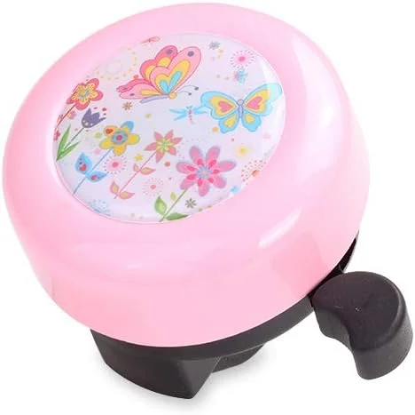 زنگ دوچرخه مینی فکتوری برای دختران کودک، زنگ دوچرخه بچه گانه خرگوش زیبا، بوق حلقه ایمن برای دوچرخه - صورتی