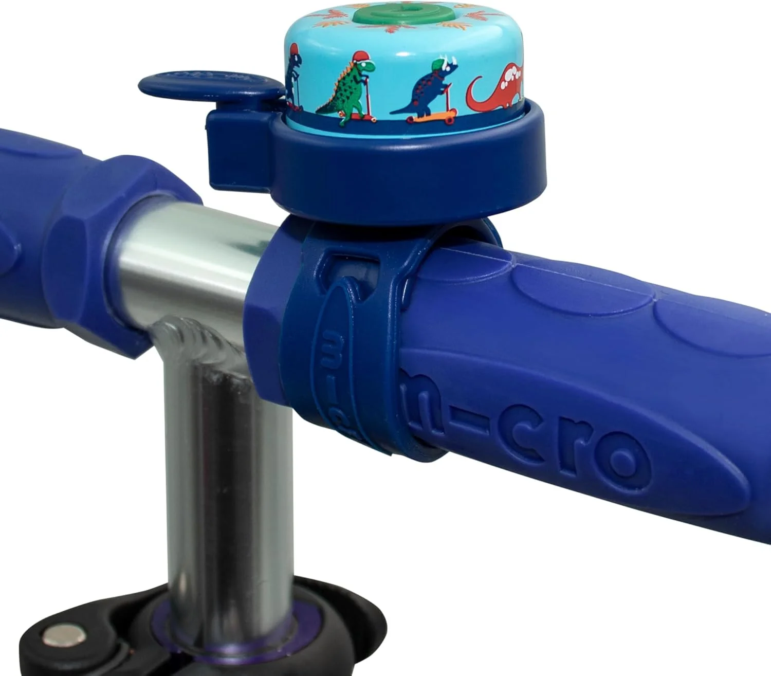 زنگ دسته دوچرخه/اسکوتر یونیورسال طرح دار | لوازم جانبی دوچرخه کودکانه | صدای بلند | ضد آب | پسرانه و دخترانه | طرح دایناسور