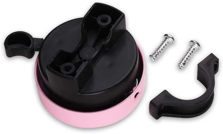 زنگ دوچرخه مینی فکتوری برای دختران کودک، زنگ دوچرخه بچه گانه خرگوش زیبا، بوق حلقه ایمن برای دوچرخه - صورتی