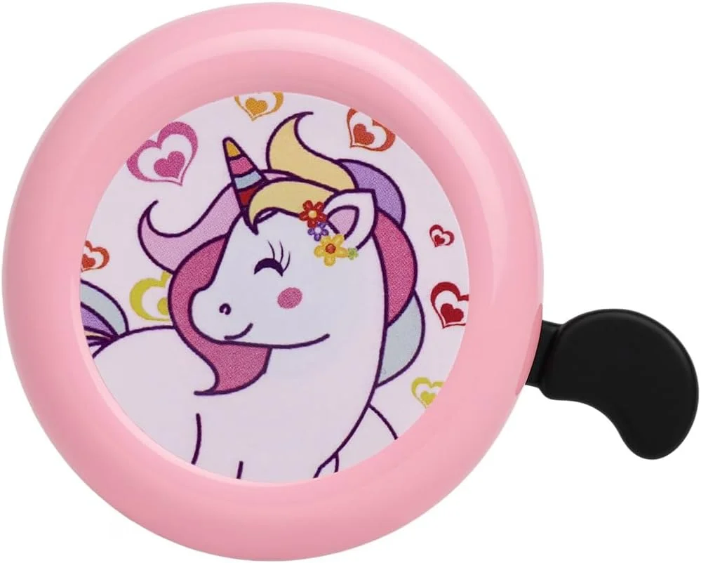 زنگ دوچرخه مینی فکتوری برای دختران، زنگ ایمنی دوچرخه کودکانه خرگوشی زیبا برای دسته دوچرخه - صورتی