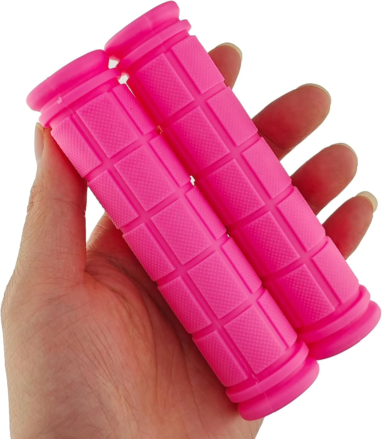 یک جفت تزیینات دسته دوچرخه و اسکوتر، یک عدد زنگ دوچرخه و یک جفت دستگیره دوچرخه