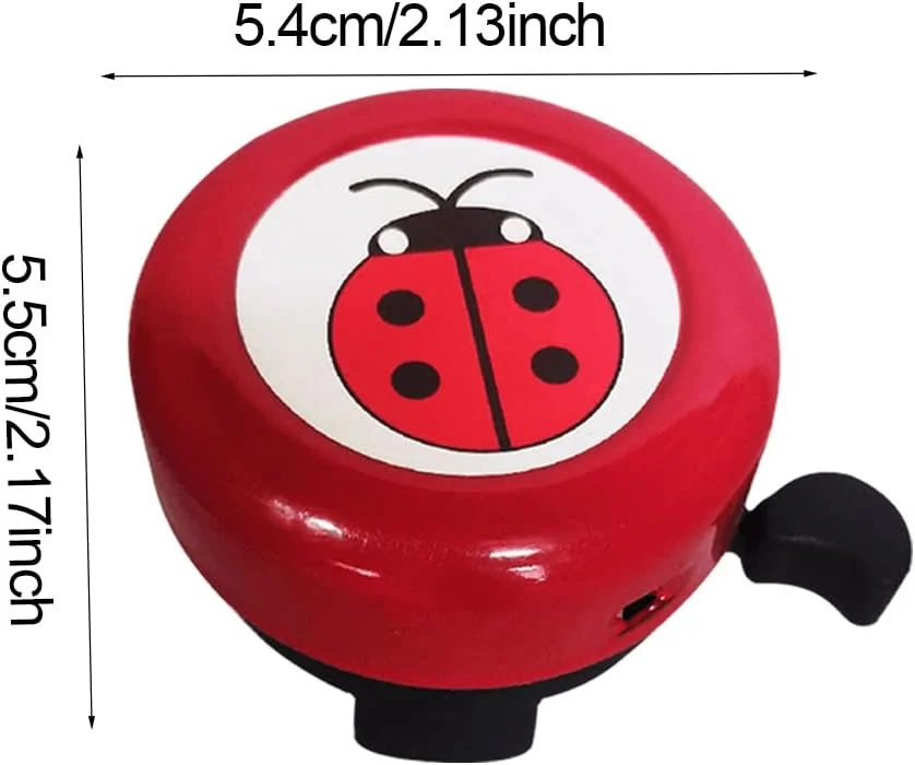 زنگ دوچرخه کودکانه، زنگ دوچرخه برای پسران و دختران، زنگ دوچرخه با صدای بلند و واضح برای دوچرخه های جاده و کوهستان