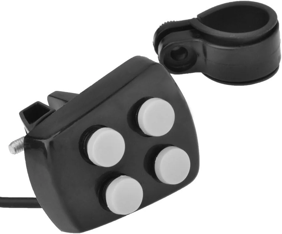 چراغ ال ای دی دوچرخه LUUFAN، بوق الکتریکی با صدای پلیس، آژیر دوچرخه، زنگ شیپوری 6 ال ای دی، لوازم جانبی تجهیزات دوچرخه