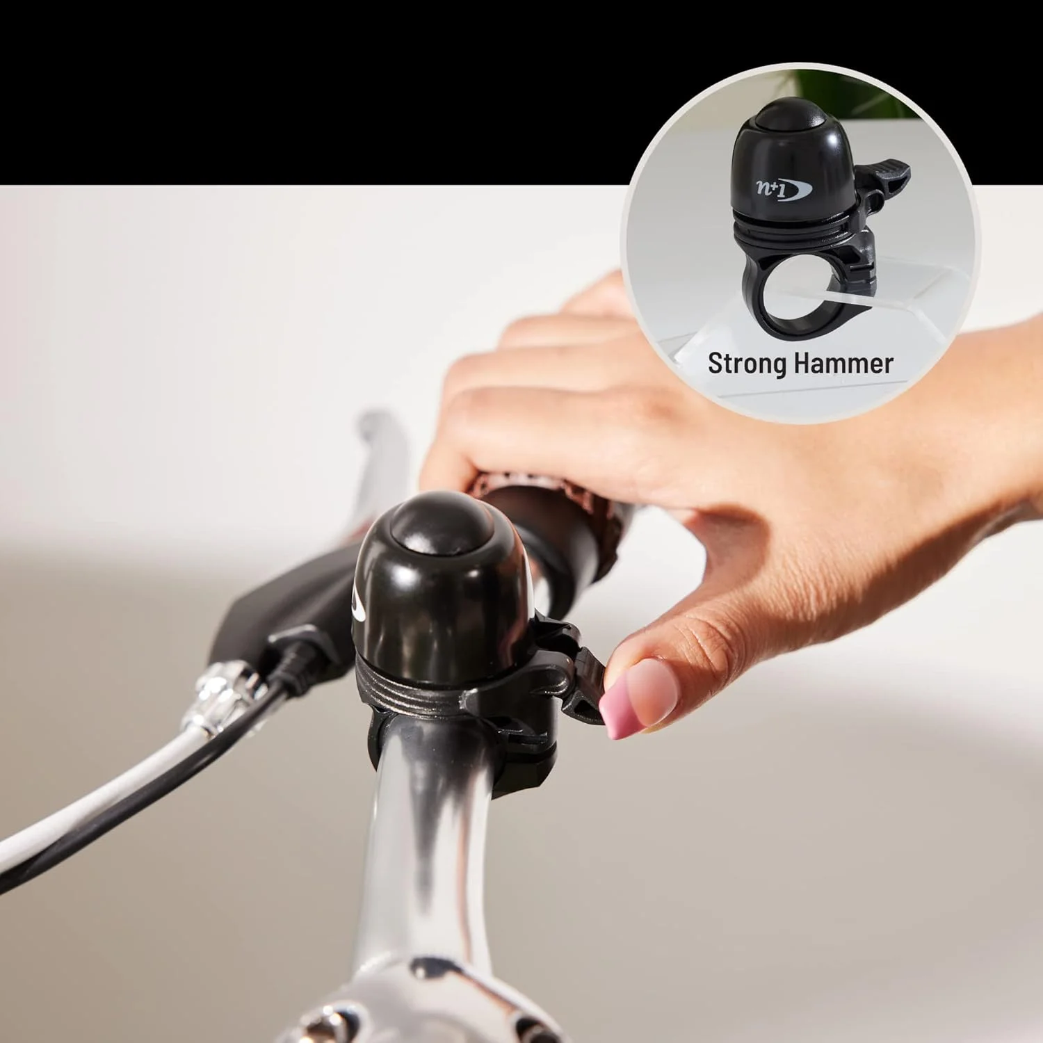 زنگ دوچرخه برنجی N+1 Macaron - زنگ کلاسیک دوچرخه با صدای دوگانه برای دوچرخه های کودکان، دوچرخه های جاده ای و کوهستانی