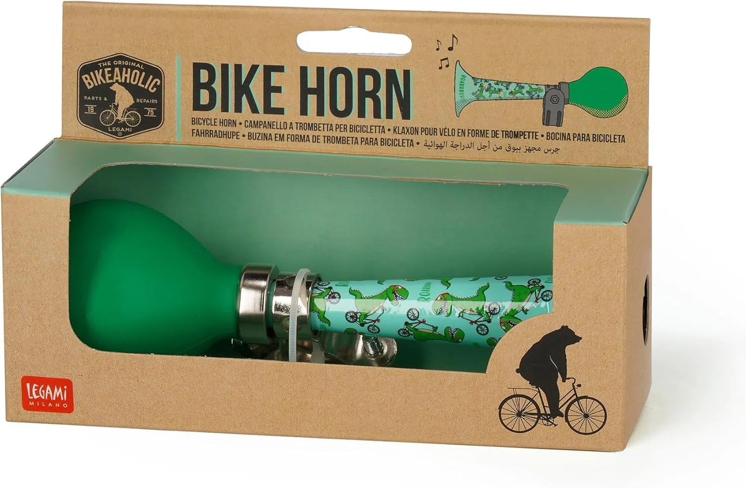 لگامی - زنگ دوچرخه - بوق دوچرخه برای کودکان - طرح دایناسور مقاوم