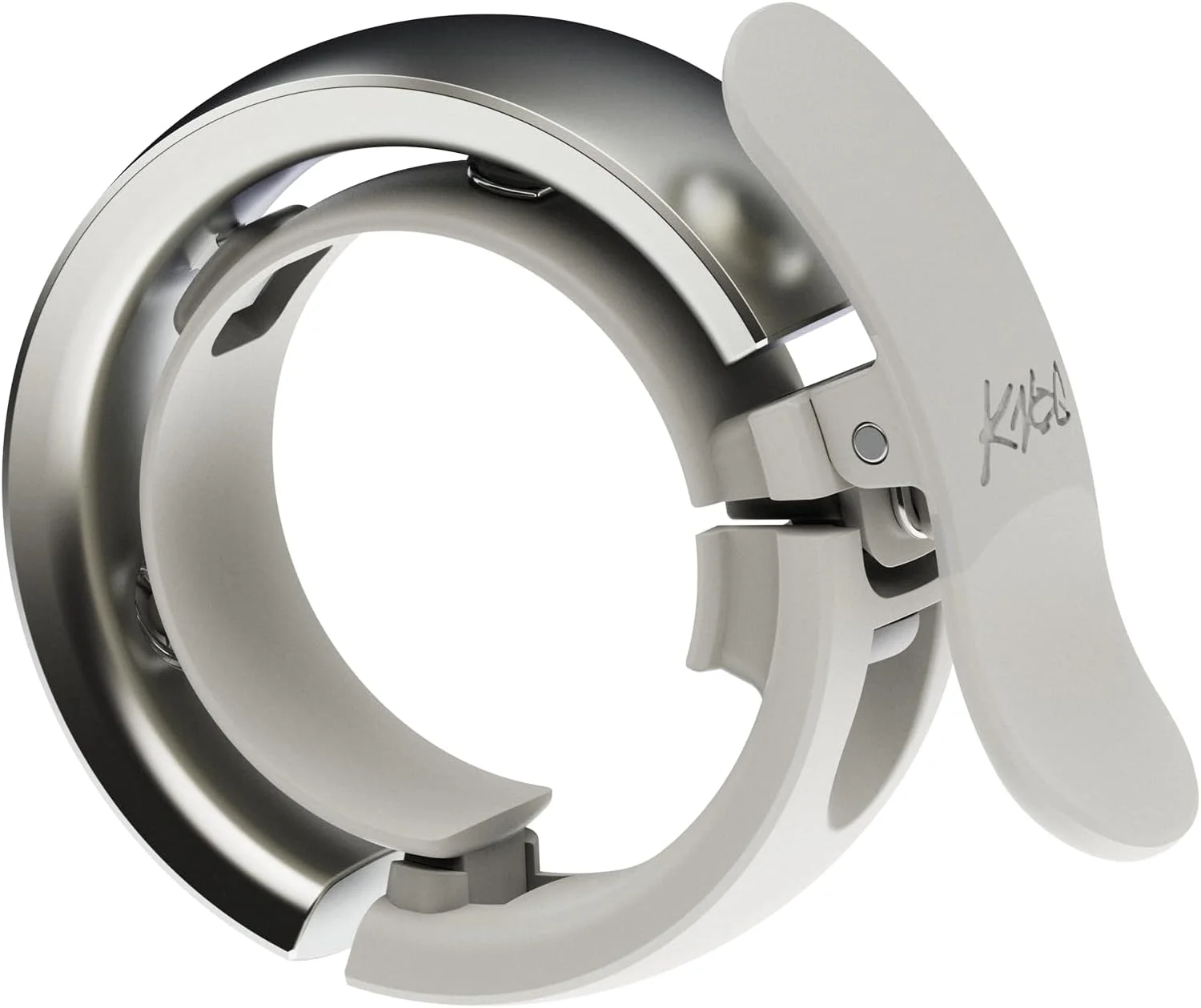 زنگ دوچرخه Knog Oi Prima – صدای بلند 80 دسی بل، طراحی دورپیچ، چکش WAVETEK، ساخت بادوام، نصب آسان – دو سایز برای اطمینان از تناسب صحیح.