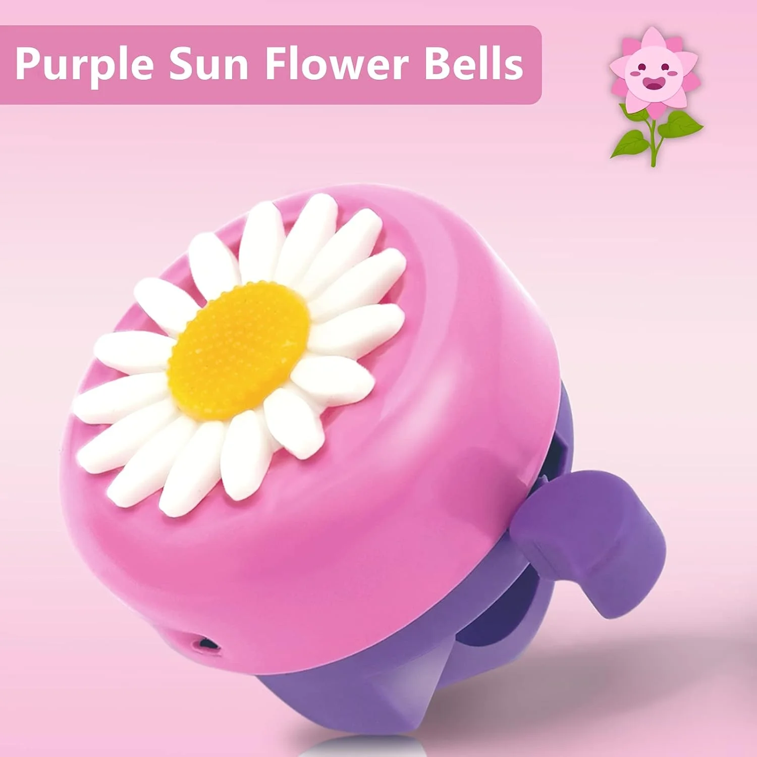 زنگ دوچرخه کودکانه Kortes (یک عدد) و نوارهای تزیینی دوچرخه کودکانه (دو عدد) برای لوازم جانبی دوچرخه کودکان (صورتی، قرمز و آبی)