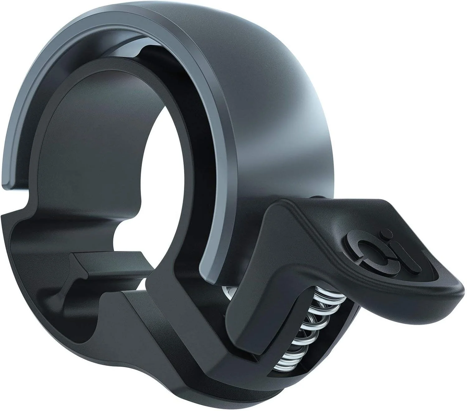 زنگ دوچرخه کوچک کلاسیک Knog KNCS Oi، 22.2 میلی متر، مشکی خاکستری