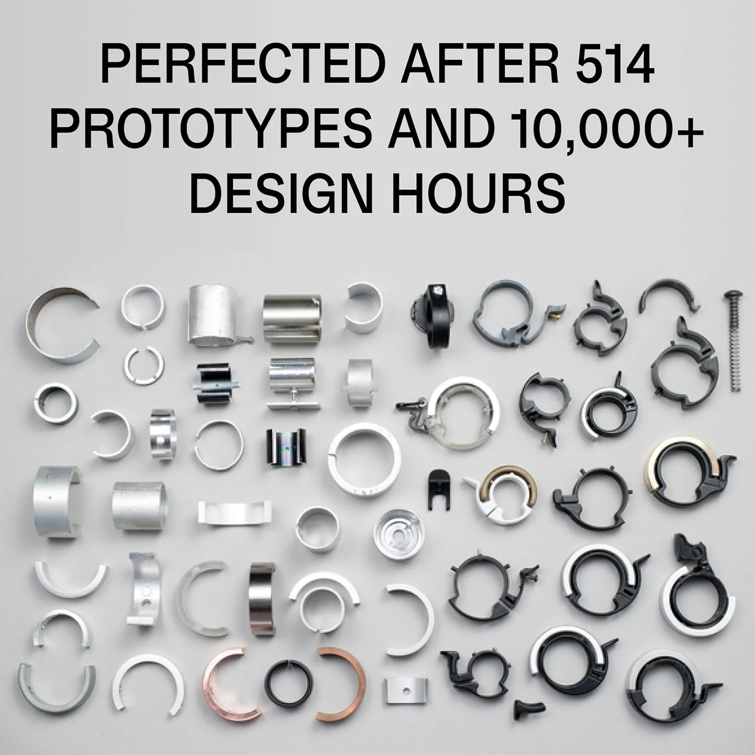 زنگ دوچرخه Knog Oi - مدل های اورجینال و لوکس، دارای گیره کابل داخلی، زنگ دوچرخه بزرگسال/جوان (مشکی، مسی، برنجی، آلومینیومی)