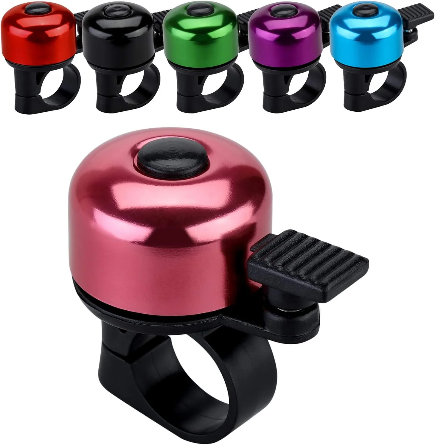 زنگ دوچرخه با صدای بلند و واضح، مناسب دوچرخه های جاده ای و کوهستانی، بزرگسالان و کودکان (8 رنگ)