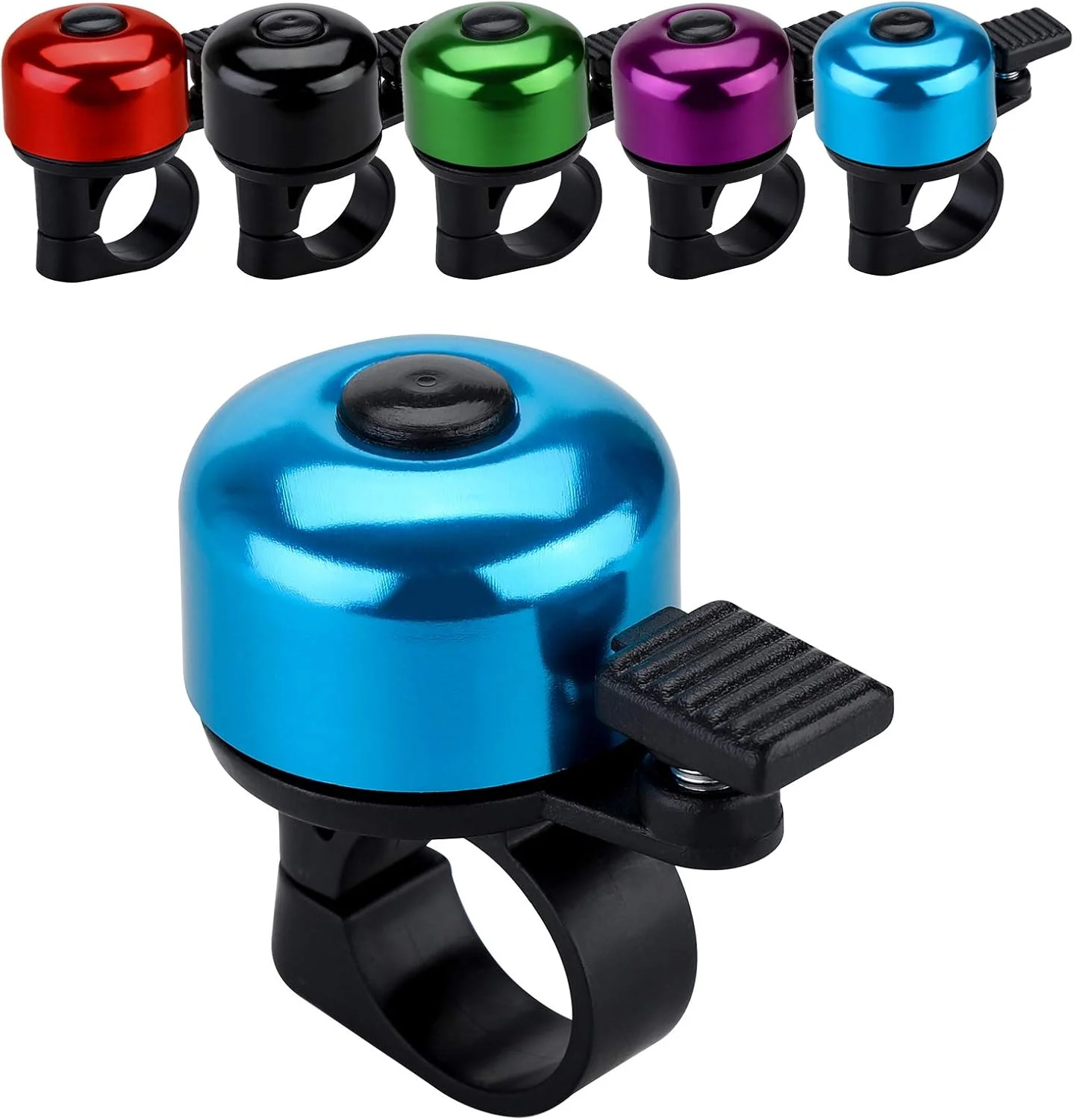 زنگ دوچرخه با صدای بلند و واضح، زنگ دوچرخه جاده و کوهستان مناسب بزرگسالان و کودکان (8 رنگ)