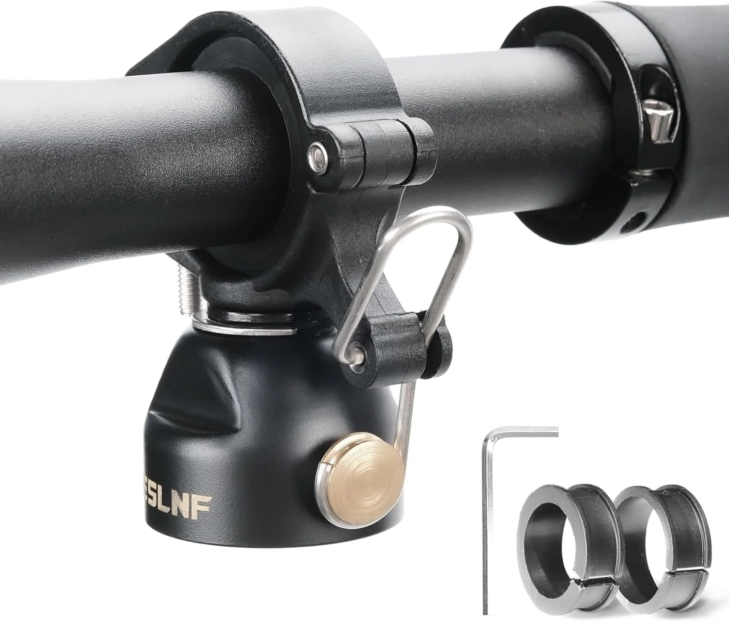 زنگ دوچرخه کوهستان، زنگ دوچرخه بادوام آلیاژ مس، زنگ مسیر دوچرخه چند منظوره با حالت دوگانه، زنگ دوچرخه بزرگسالان برای فرمان دوچرخه 22.2-31.8 میلی متر