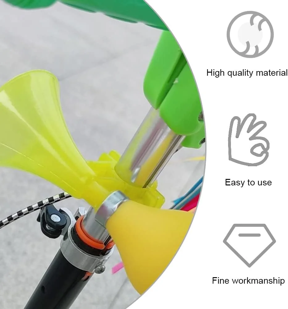 شیپور دستی دوچرخه، بلندگو، آژیر، بوق حلزونی بادی، مناسب دوچرخه کودکان - 3 عدد