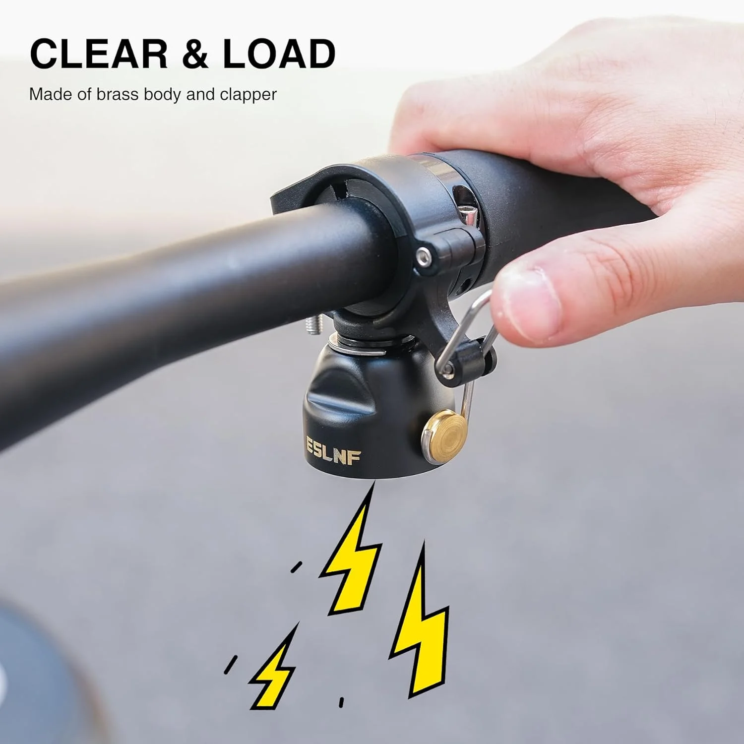 زنگ دوچرخه کوهستان، زنگ دوچرخه بادوام آلیاژ مس، زنگ مسیر دوچرخه چند منظوره با حالت دوگانه، زنگ دوچرخه بزرگسالان برای فرمان دوچرخه 22.2-31.8 میلی متر