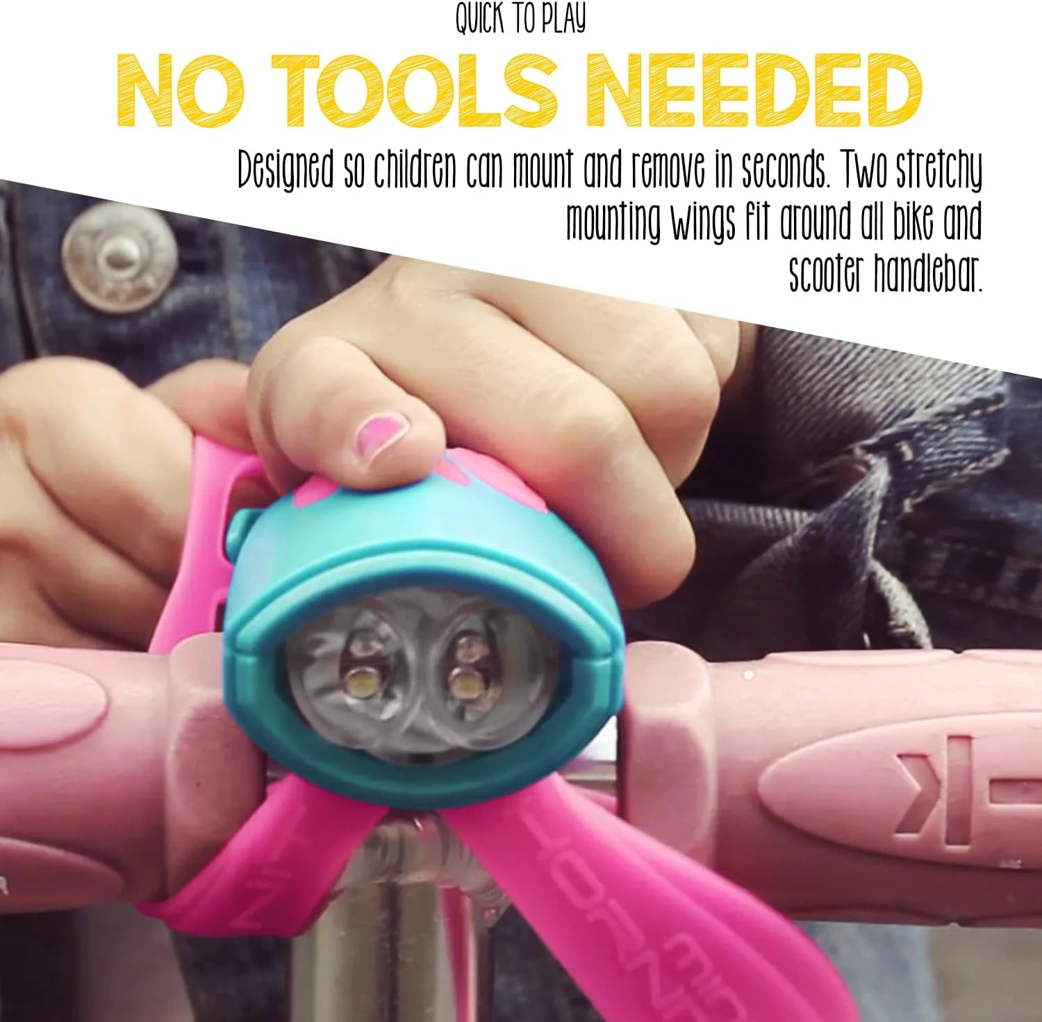 بوق و چراغ جلو مینی دوچرخه و اسکوتر هورنیت برای کودکان