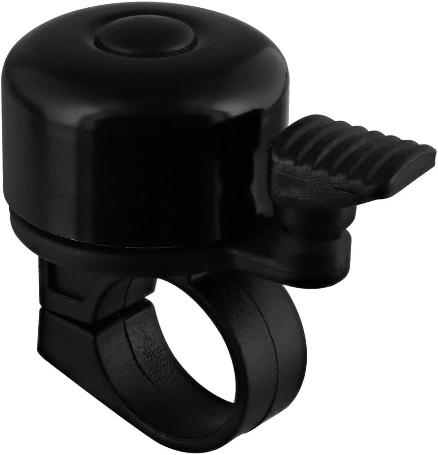 زنگ فرمان URBAN MOOV Umbell | وسیله هشدار دهنده واضح و شنیدنی برای دوچرخه/اسکوتر برقی مناسب برای دوچرخه جاده، اسکوتر کوهستانی حداکثر فرمان - 24.5 میلی متر | مشکی