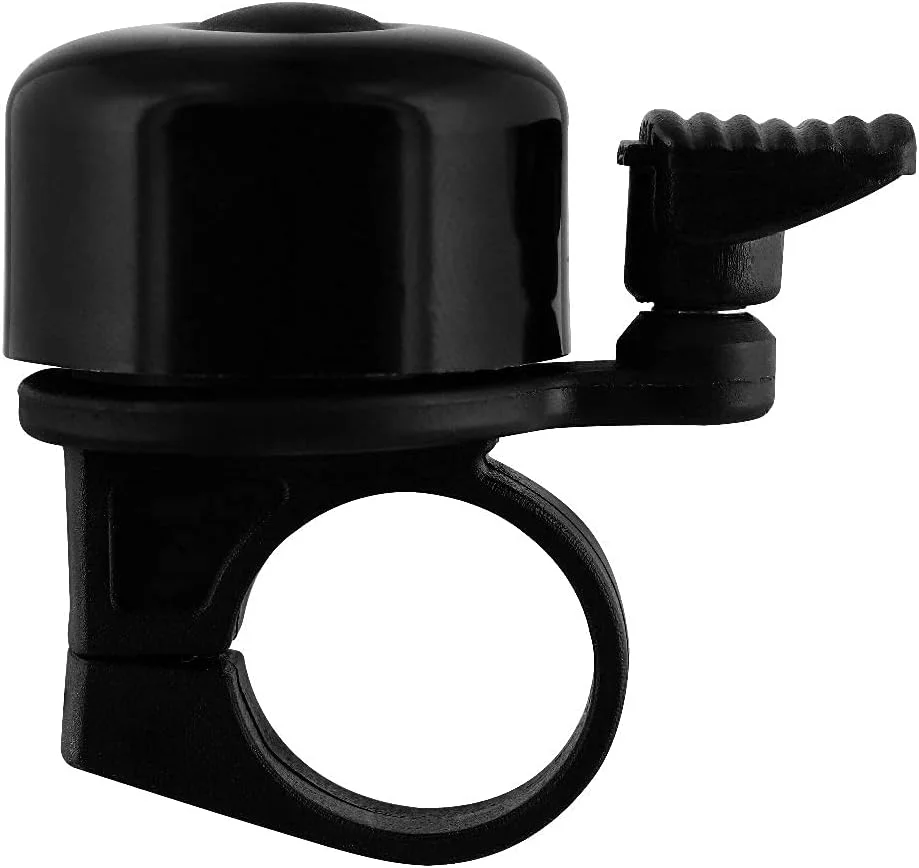 زنگ فرمان URBAN MOOV Umbell | وسیله هشدار دهنده واضح و شنیدنی برای دوچرخه/اسکوتر برقی مناسب برای دوچرخه جاده، اسکوتر کوهستانی حداکثر فرمان - 24.5 میلی متر | مشکی