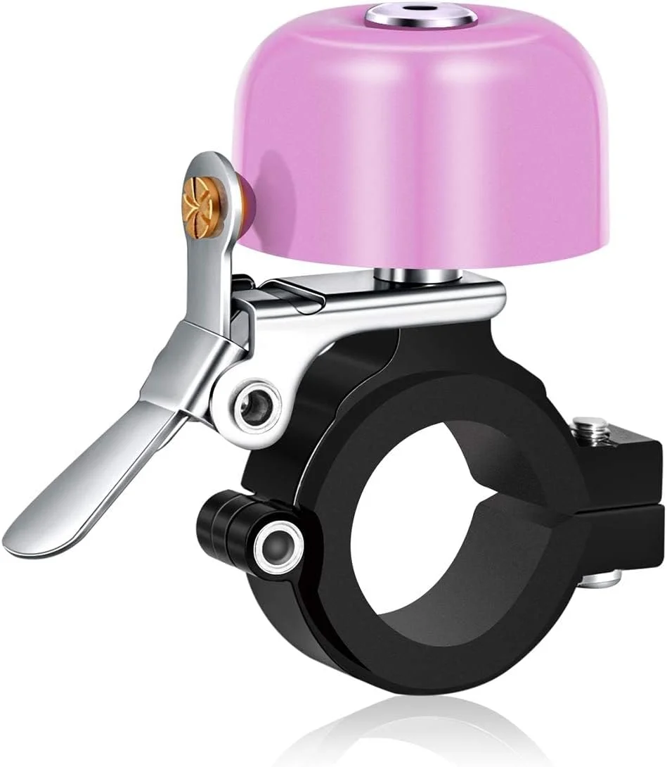 زنگ دوچرخه Greallthy، زنگ دوچرخه کوهستان، زنگ دوچرخه رترو با صدای بلند، زنگ دوچرخه جاده ای ساخته شده از آلیاژ آلومینیوم و زنگ برنجی