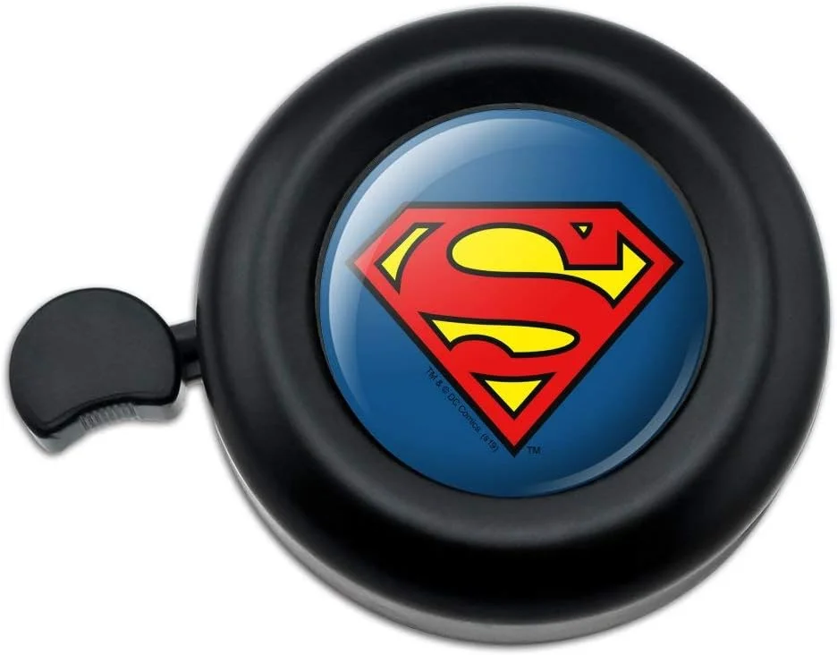 زنگ دوچرخه طرح لوگوی کلاسیک سپر سوپرمن