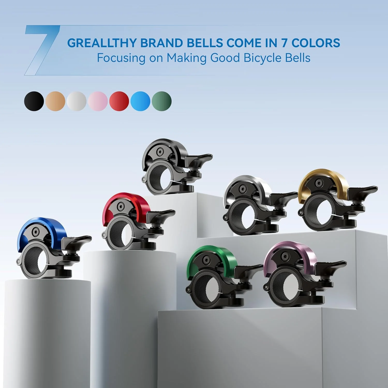 زنگ دوچرخه Greallthy، زنگ دوچرخه آلیاژ آلومینیوم با صدای واضح و بلند، زنگ دوچرخه برای بزرگسالان و کودکان، زنگ محکم و جمع و جور برای فرمان دوچرخه 19-25.4 میلی متر. زنگ دوچرخه Greallthy، زنگ دوچرخه آلیاژ آلومینیوم با صدای واضح و بلند، زنگ دوچرخه برای بزرگسالان و کودکان، زنگ محکم و جمع و جور برای فرمان دوچرخه 19-25.4 میلی متر.