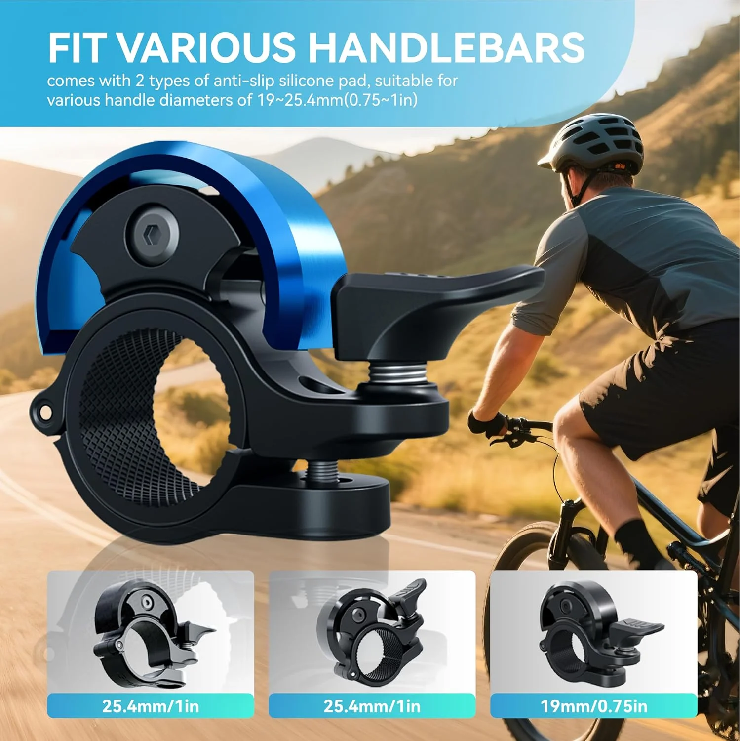 زنگ دوچرخه Greallthy، زنگ دوچرخه آلیاژ آلومینیوم با صدای واضح و بلند، زنگ دوچرخه برای بزرگسالان و کودکان، زنگ محکم و جمع و جور برای فرمان دوچرخه 19-25.4 میلی متر. زنگ دوچرخه Greallthy، زنگ دوچرخه آلیاژ آلومینیوم با صدای واضح و بلند، زنگ دوچرخه برای بزرگسالان و کودکان، زنگ محکم و جمع و جور برای فرمان دوچرخه 19-25.4 میلی متر.