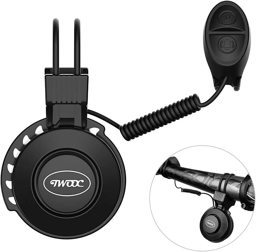 زنگ دوچرخه برقی شارژی قابل تنظیم حجم مینی آلارم بوق الکترونیکی دوچرخه