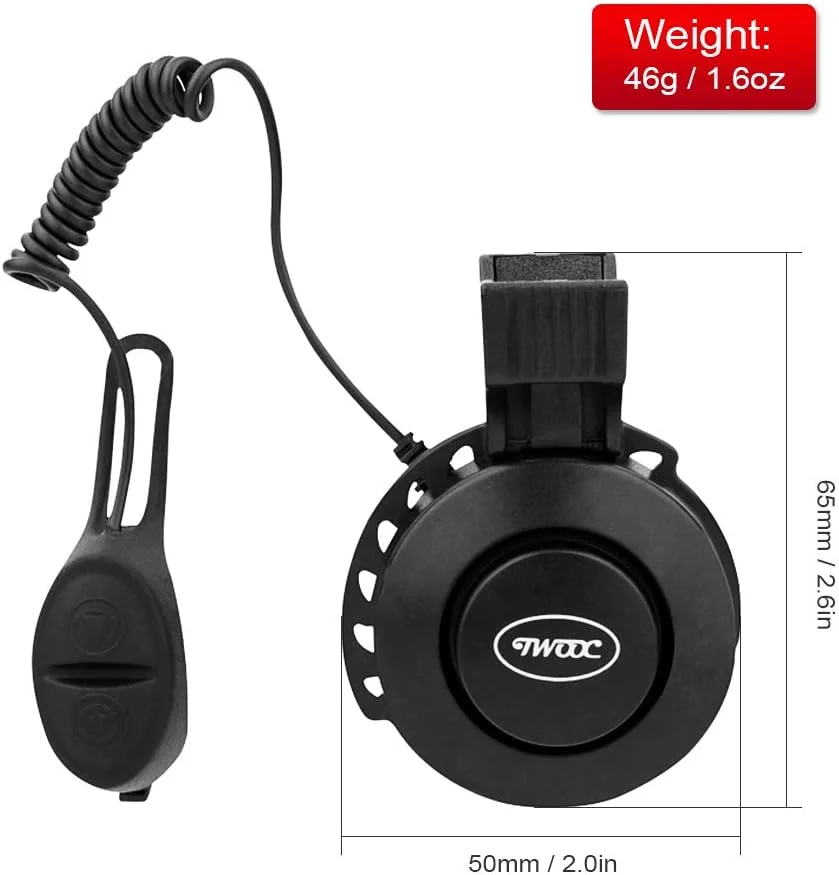 زنگ دوچرخه برقی شارژی قابل تنظیم حجم مینی آلارم بوق الکترونیکی دوچرخه