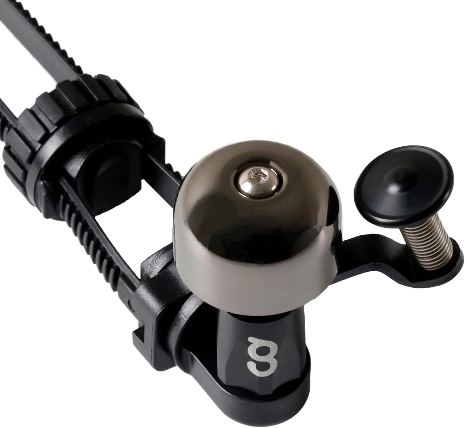 زنگ دوچرخه CyclingDeal با بست قابل تنظیم، بوق دوچرخه با قابلیت چرخش 360 درجه، طراحی با اندازه جهانی - ایده آل برای دوچرخه های جاده، کوهستان، هیبریدی و برقی - صدای بلند، واضح و شفاف