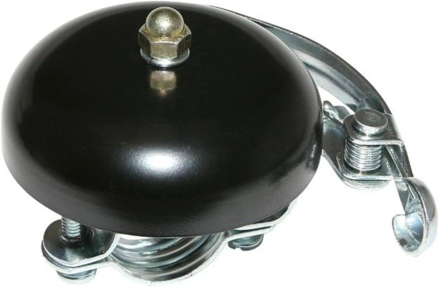 زنگ دوچرخه سایکلینگ کالرز، طرح کلاسیک قدیمی، فلزی مشکی رنگ، مناسب دوچرخه های کورسی و کوهستان، زنگ دستی فرمان، زنگ دوچرخه کلاسیک 57 میلی متر