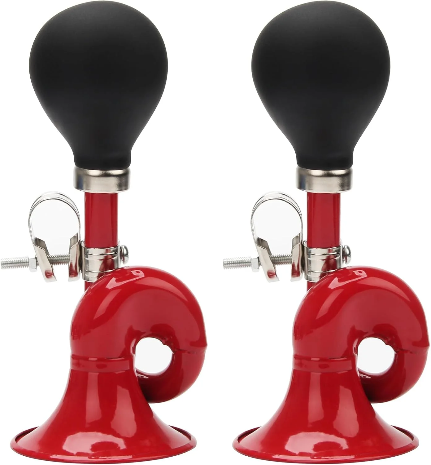 بوق شیپوری، بوق دلقک یکپارچهسازی با سیستمعامل Coolrunner، بوق دوچرخه کودکانه، بلندگوی فلزی کلاسیک با صدای بلند آژیر حلزونی برای وسایل نقلیه دوچرخه گاری گلف (2 عددی)