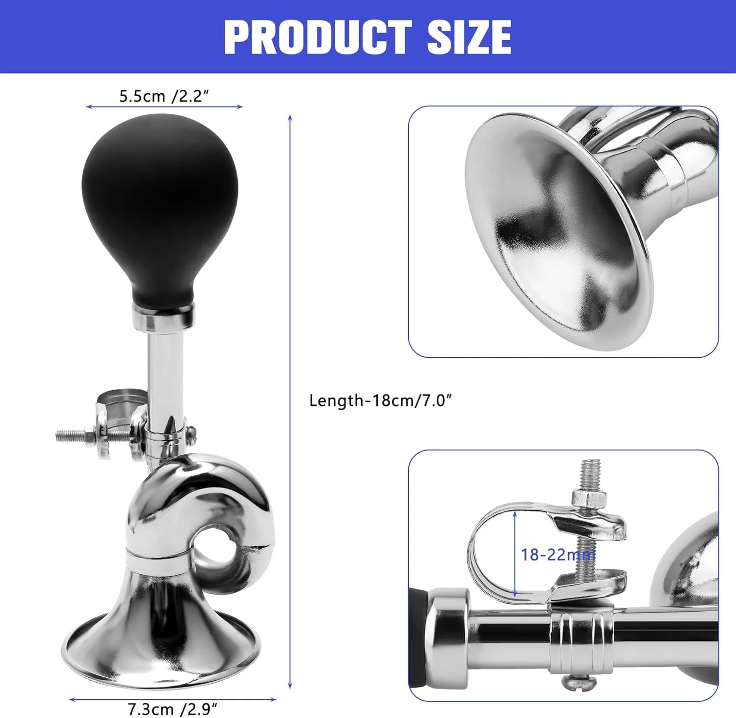 شیپور بوق Coolrunner، آژیر دلقک یکپارچهسازی با سیستمعامل، بوق دوچرخه بچه گانه، بلندگوی فلزی کلاسیک قدیمی حلزونی بادی برای وسایل نقلیه، دوچرخه ها، گاری گلف شیپور بوق Coolrunner، آژیر دلقک یکپارچهسازی با سیستمعامل، بوق دوچرخه بچه گانه، بلندگوی فلزی کلاسیک قدیمی حلزونی بادی برای وسایل نقلیه، دوچرخه ها، گاری گلف