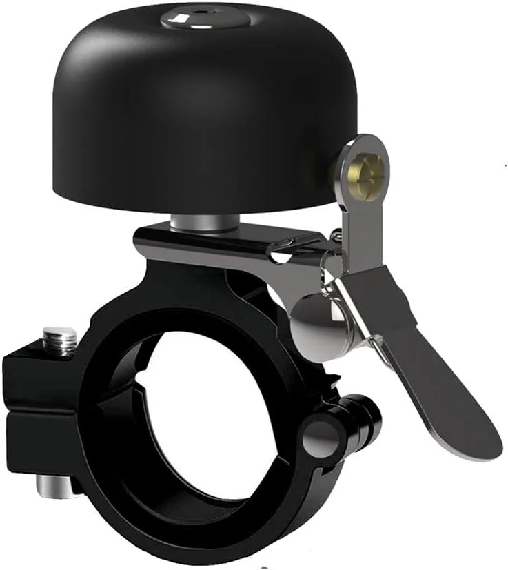 زنگ دوچرخه CQ، زنگ برنجی دوچرخه با بدنه تمام فلزی صدای بلند و واضح تولید می کند، لوازم جانبی دوچرخه سواری برای بزرگسالان، کودکان، دوچرخه جاده، دوچرخه کوهستان