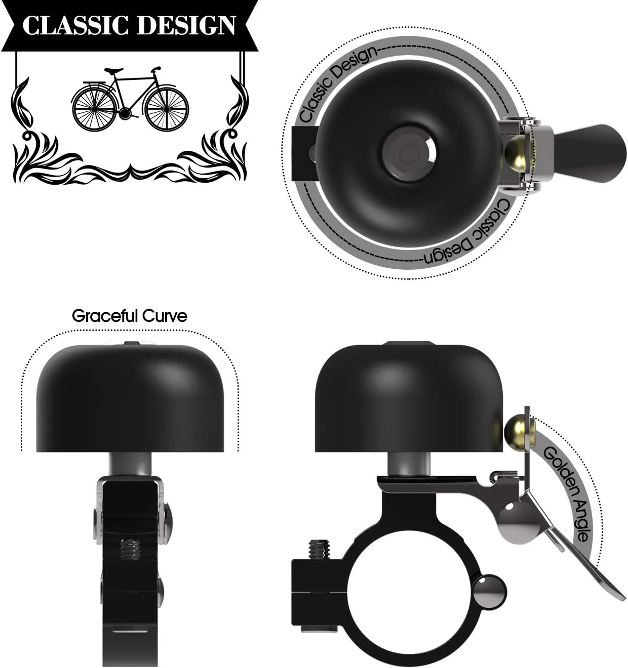 زنگ دوچرخه CQ، زنگ برنجی دوچرخه با بدنه تمام فلزی صدای بلند و واضح تولید می کند، لوازم جانبی دوچرخه سواری برای بزرگسالان، کودکان، دوچرخه جاده، دوچرخه کوهستان زنگ دوچرخه CQ، زنگ برنجی دوچرخه با بدنه تمام فلزی صدای بلند و واضح تولید می کند، لوازم جانبی دوچرخه سواری برای بزرگسالان، کودکان، دوچرخه جاده، دوچرخه کوهستان