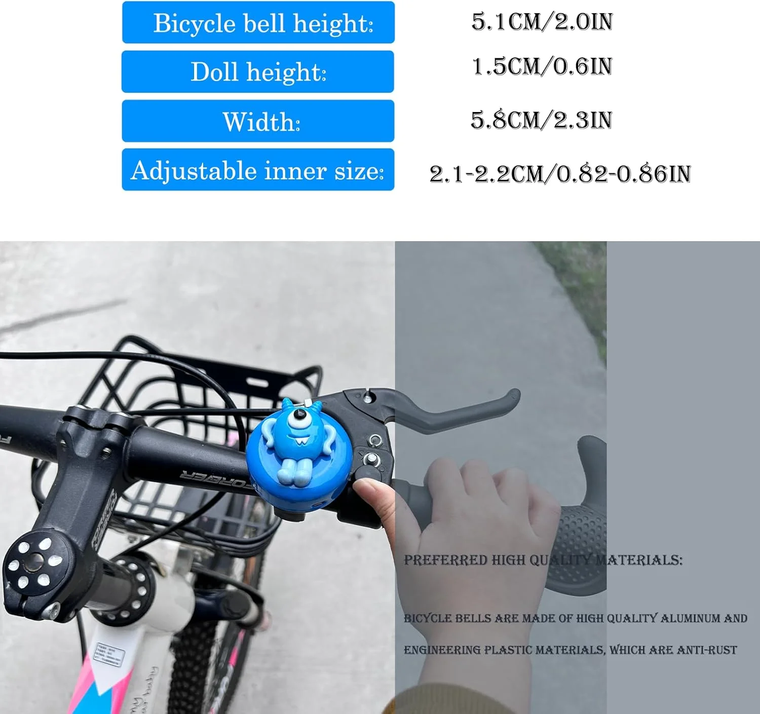 زنگ دوچرخه برای کودکان، پسران و بزرگسالان، طراحی جالب زنگ دوچرخه، لوازم جانبی دوچرخه کودک