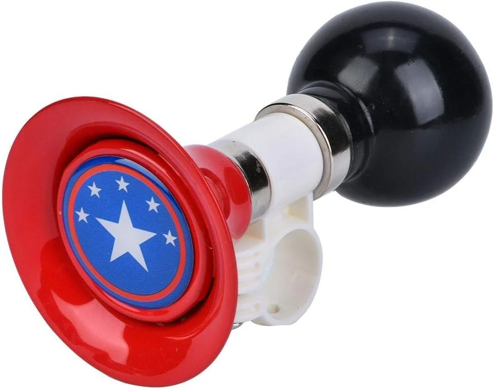 بوق دوچرخه کودکان، بوق فلزی لاستیکی بلند برای هشدار دوچرخه کودکان، لوازم جانبی پسرانه و دخترانه