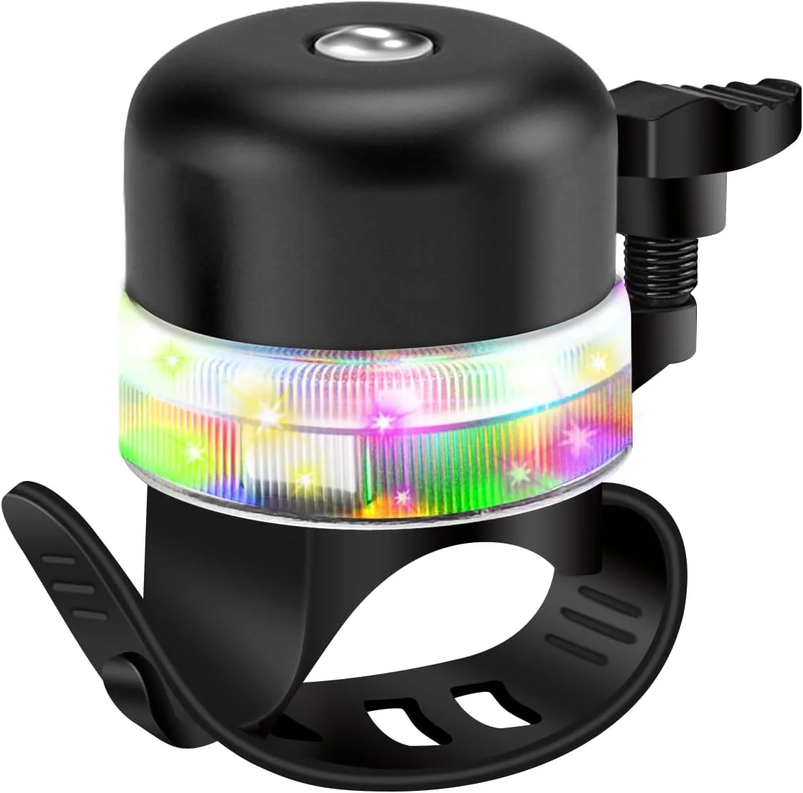 زنگ دوچرخه با چراغ های RGB - زنگ دوچرخه شارژی Type-c کودکان با صدای بلند و واضح، زنگ دوچرخه، زنگ اسکوتر باغ، لوازم جانبی جدید دوچرخه برای بزرگسالان و کودکان