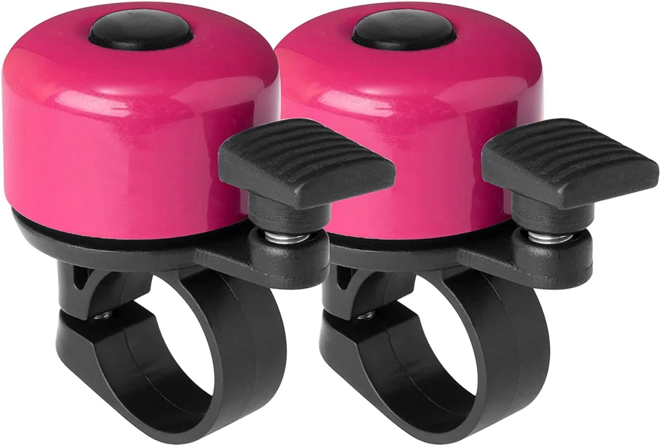 زنگ دوچرخه، بسته 2 عددی، با صدای بلند و خوش آهنگ، زنگ مینی کلاسیک دوچرخه برای کودکان و بزرگسالان، بوق دوچرخه برای جاده، دوچرخه کوهستانی، اسکوتر، MTB، BMX