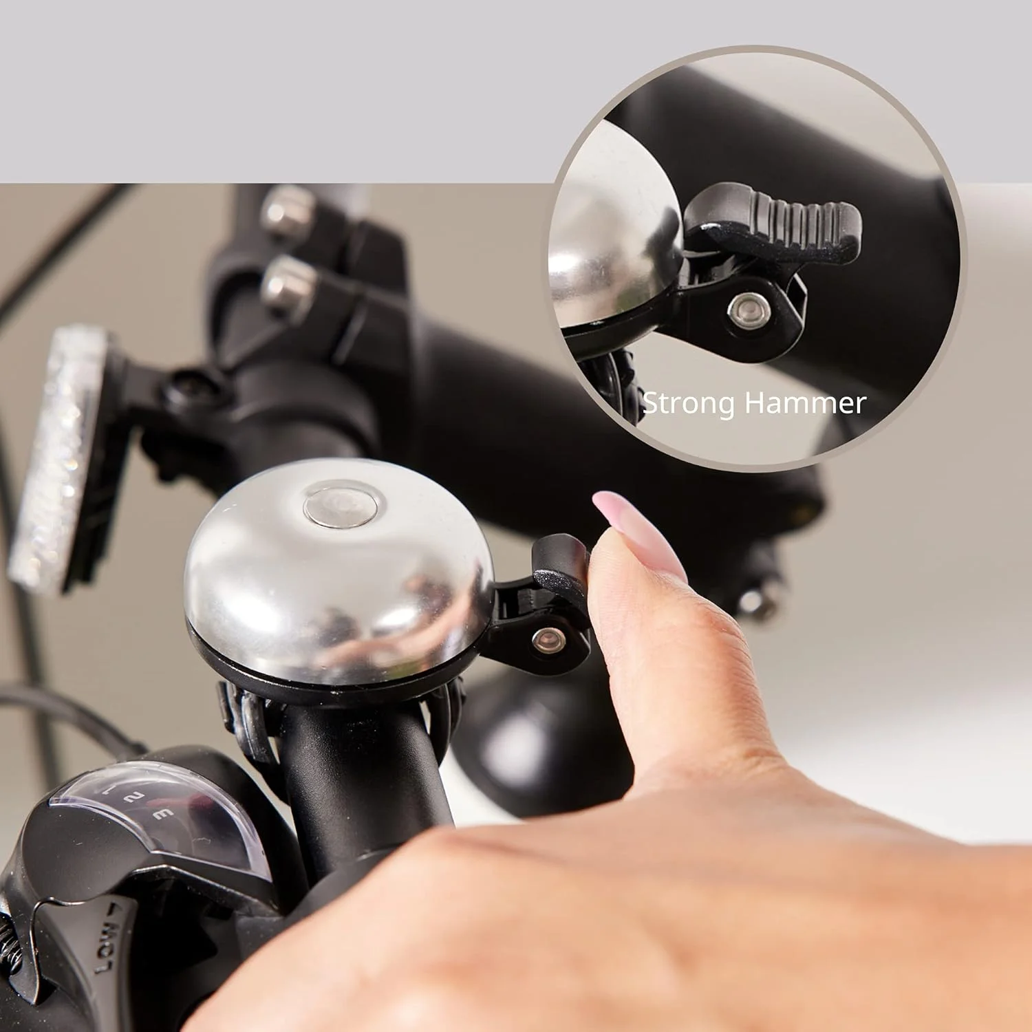 زنگ دوچرخه N+1 برای فرمان - واضح، بلند و رسا (تا 85 دسی بل) زنگ دوچرخه آلیاژ آلومینیوم برای دوچرخه های بزرگسالان و کودکان - ایده آل برای دوچرخه های جاده، کوهستانی یا شهری