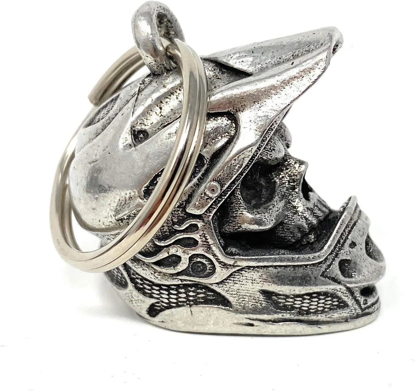 زنگ ناقوس موتورسیکلت طرح جمجمه Bravo Bells - اکسسوری زنگ موتورسیکلت یا جاکلیدی برای خوش شانسی در جاده