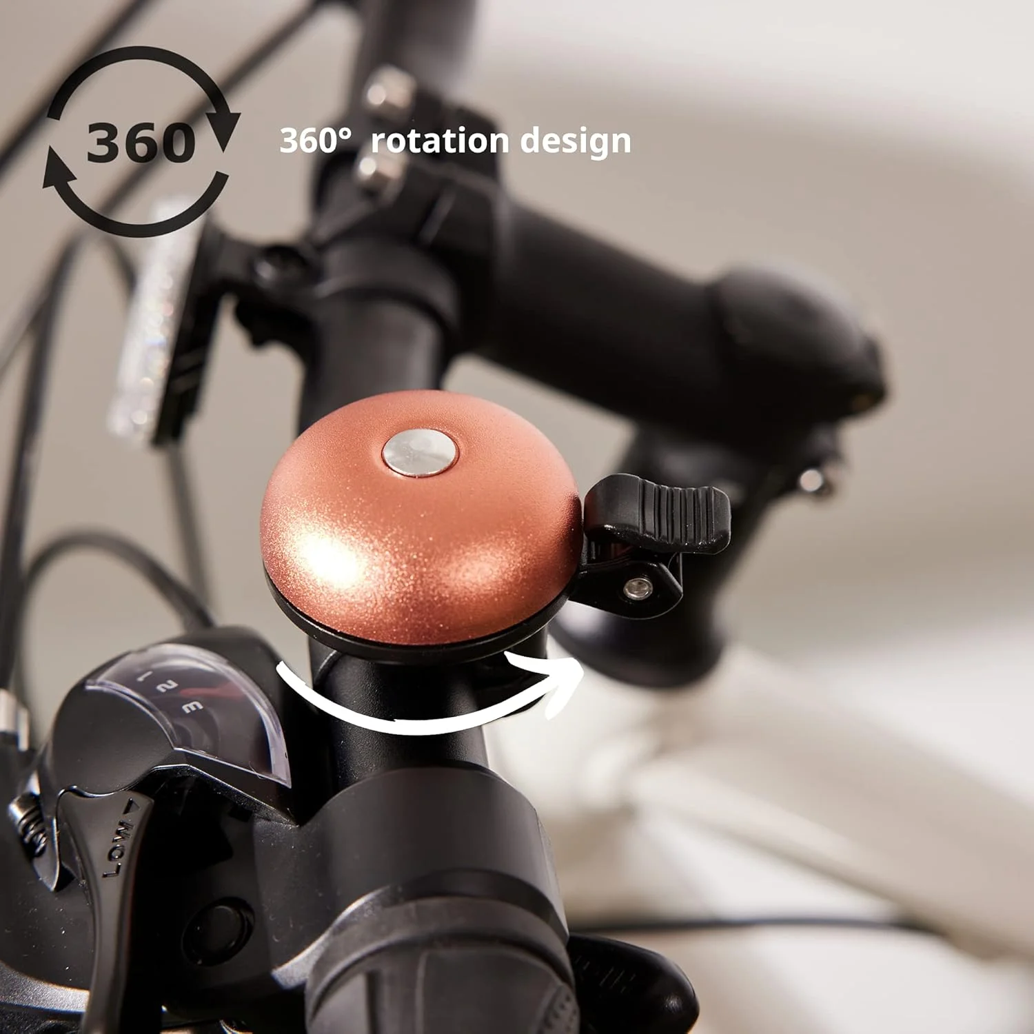 زنگ دوچرخه N+1 برای فرمان، زنگ واضح و بلند (تا 85 دسی بل) برای دوچرخه های بزرگسالان یا کودکان - دوچرخه های جاده ای، کوهستانی یا شهری، مناسب برای فرمان های 22.2 میلی متر (0.87 اینچ)