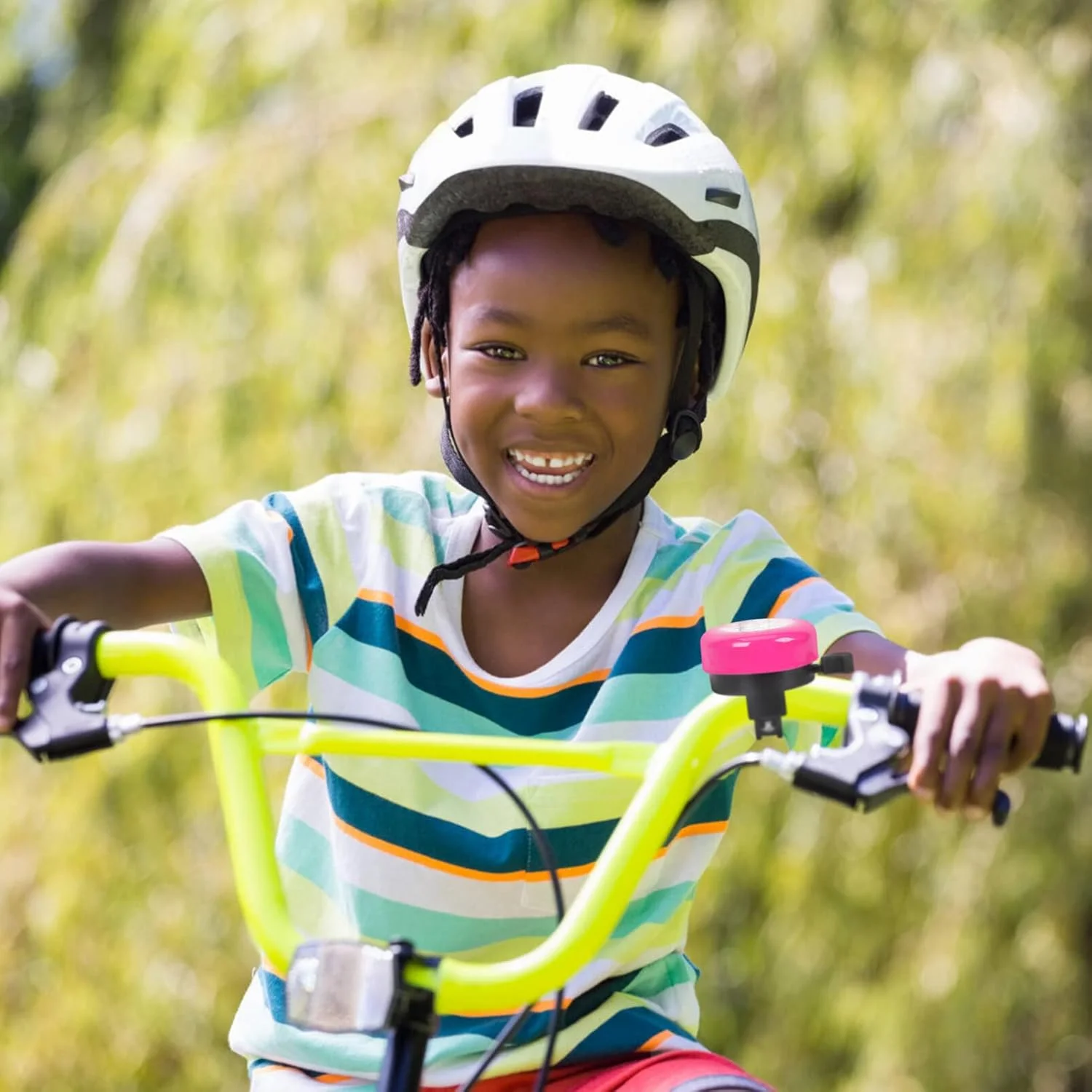 زنگ دوچرخه BESPORTBLE طرح اسب تک شاخ، زنگ دوچرخه با صدای بلند و واضح، زنگ فرمان ایمن، لوازم جانبی دوچرخه سواری برای بزرگسالان، کودکان، دختران و پسران