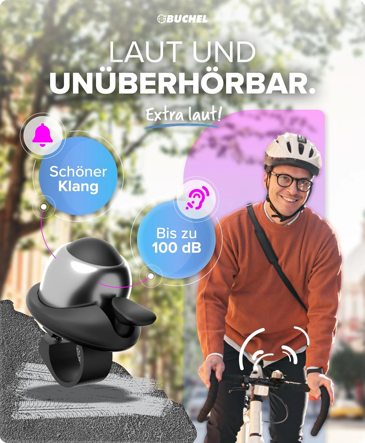 زنگ دوچرخه بوچل مدل انعطاف پذیر مشکی - زنگ دوچرخه با قابلیت چرخش 360 درجه تا 100 دسی بل، ضد آب و ضد زنگ، مناسب برای انواع فرمان و زنگ دوچرخه کودکان زنگ دوچرخه بوچل مدل انعطاف پذیر مشکی - زنگ دوچرخه با قابلیت چرخش 360 درجه تا 100 دسی بل، ضد آب و ضد زنگ، مناسب برای انواع فرمان و زنگ دوچرخه کودکان