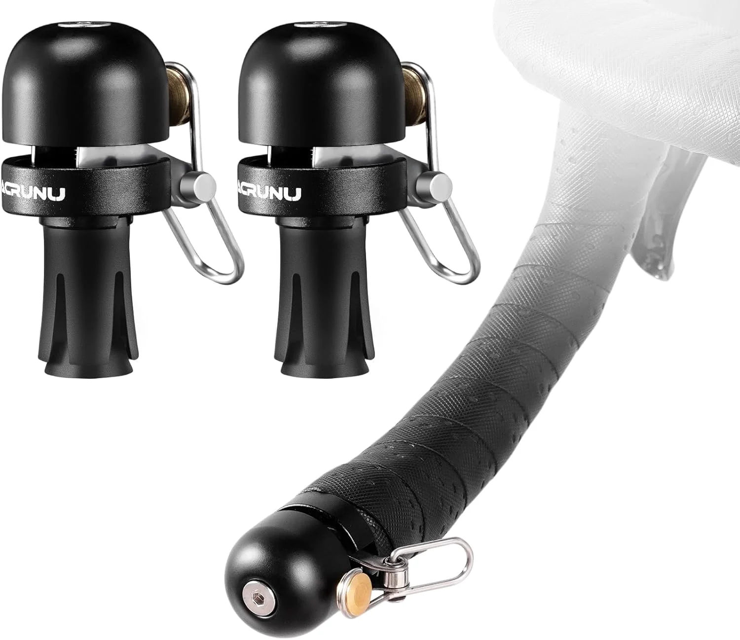 دو عدد زنگ دوچرخه آلیاژ مس، زنگ دوچرخه جاده ای برای بزرگسالان با صدای بلند 80 دسی بل و مناسب برای دوشاخ 22.2 میلی متری