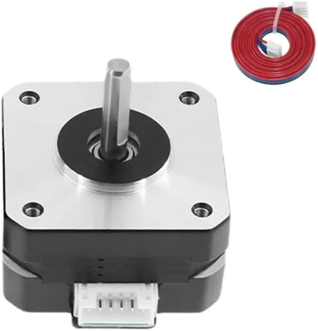 موتور پله ای دو قطبی 42 با 4 سیم و کابل برای پرینتر سه بعدی CNC - (قطر شفت: موتور با سیم XH)