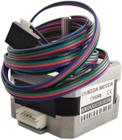 موتور پله ای 17HS2408 با 4 سیم، موتور 42، 42BYGH 0.6A CE ROSH ISO CNC لیزر و پرینتر سه بعدی