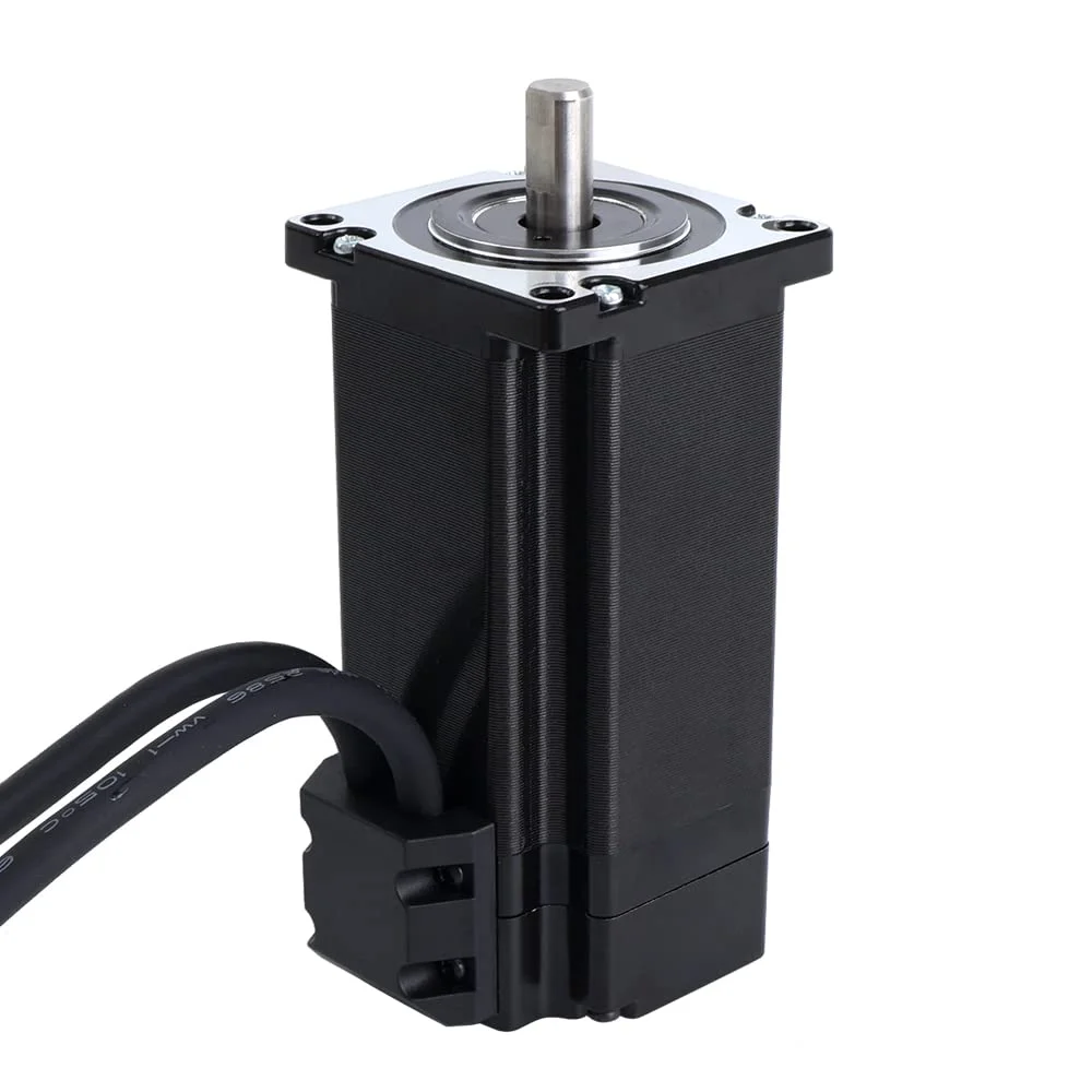 کیت CNC موتور پله‌ای حلقه بسته STEPPERONLINE تک محور 4.0 نیوتن‌متر Nema 24 و درایور موتور پله‌ای حلقه بسته 0-8.0 آمپر 24-48 ولت CL57T V4.1