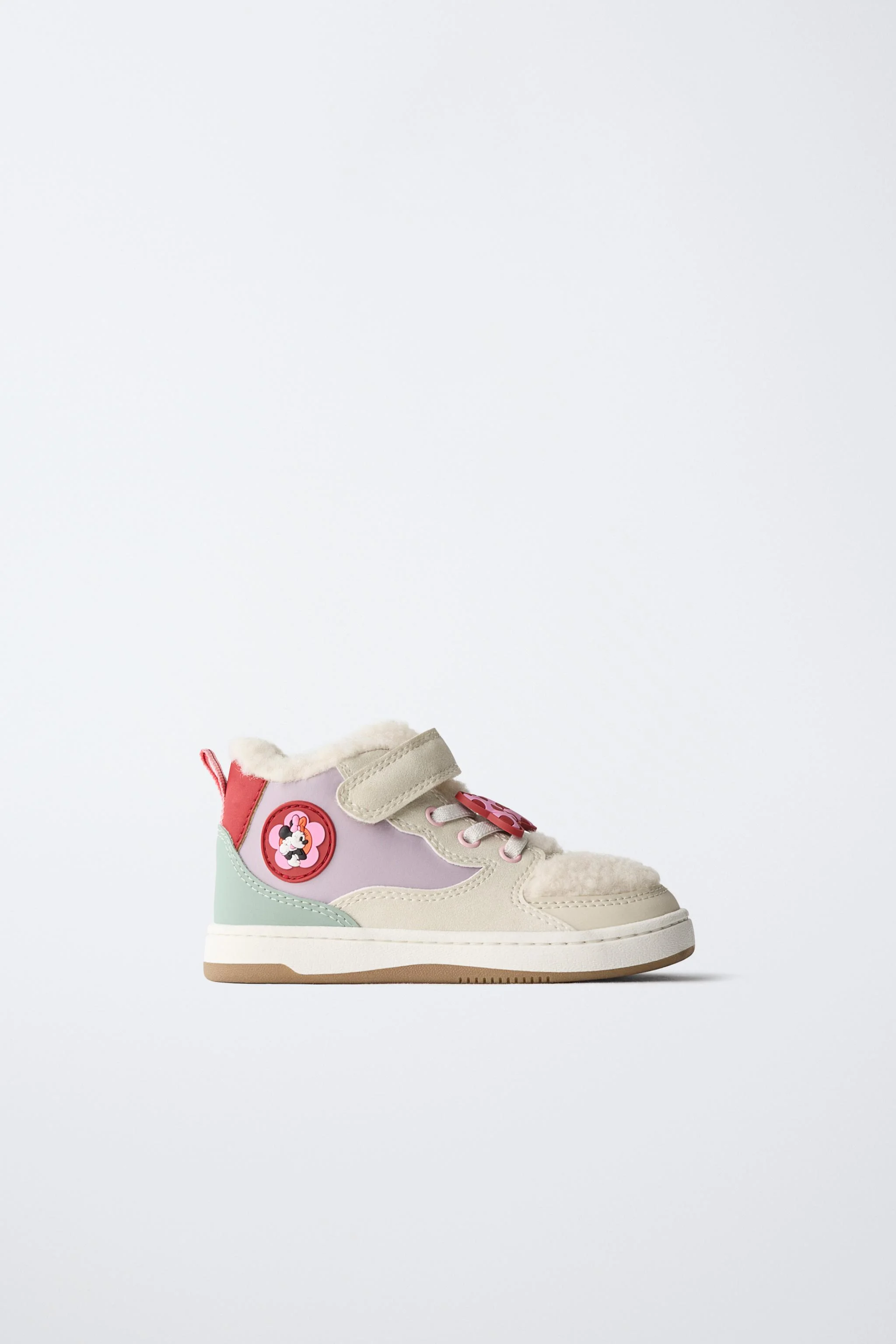 کفش ورزشی ساق بلند طرح مینی موس © دیزنی با خز مصنوعی