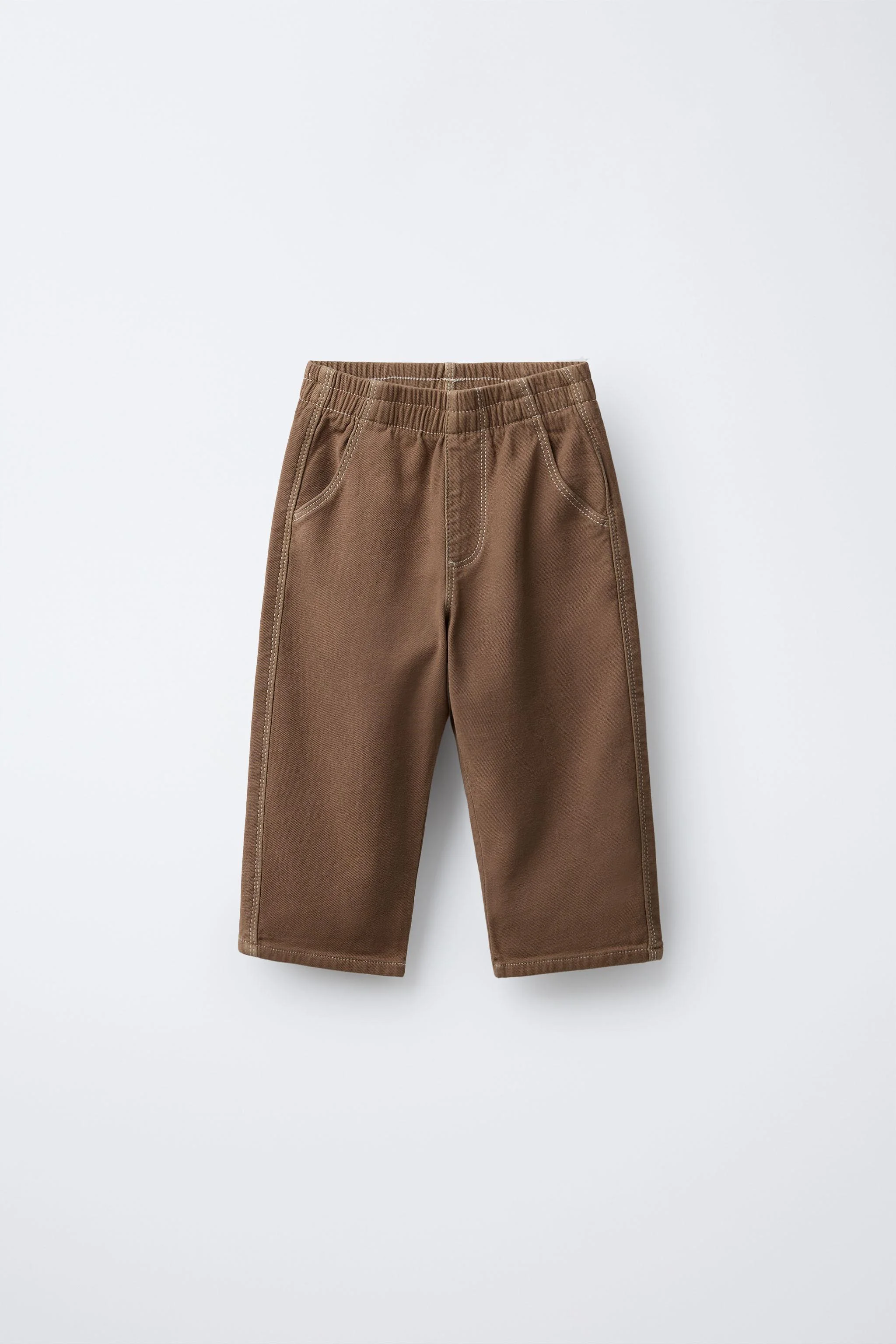 شلوار گشاد کشی با دوخت تزئینی